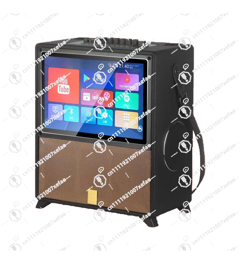 14.1 Inch Karaoke Speaker with Screen AI Smart Screen WIFI Speaker 50-100W 12000mAh Home Theater Party Speaker