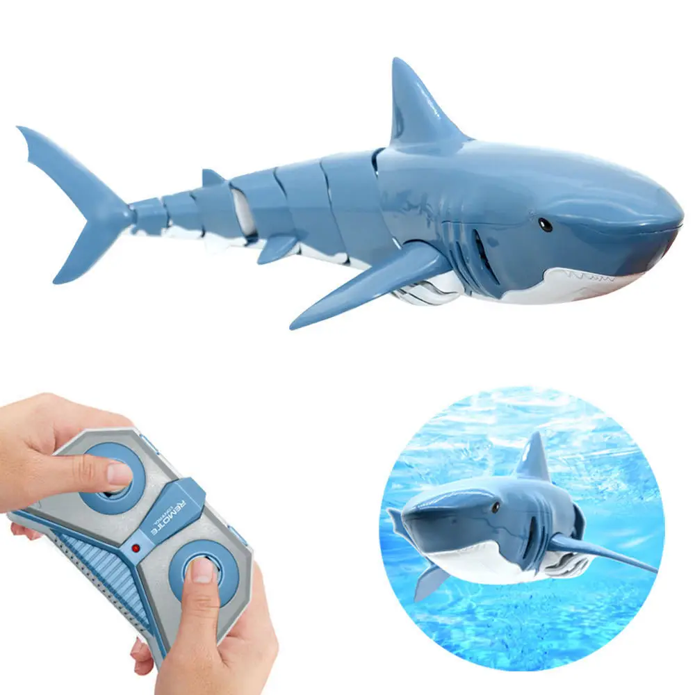 New Remote Control Shark Rechargeable Bionic Electric Machine Fish Simulation Swing Fish Summer Children Play Water Toys