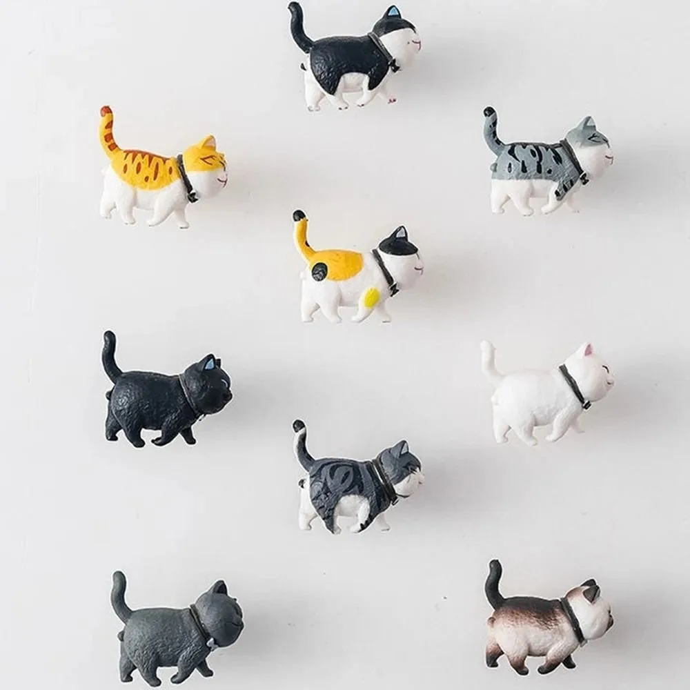 New Resin Cartoon Cat Shape Drawer Knobs Cupboard Children's Room Knob Single Hole Hanging Hooks