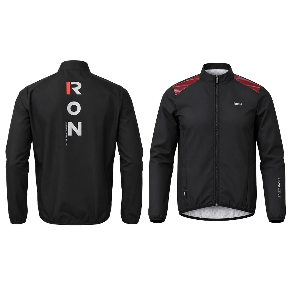 RION Men's Cycling Jacket MTB Mountain Bike Long Sleeve Coat Waterproof Rain Jackets Windproof Outdoor Raincoat Bicycle Clothes