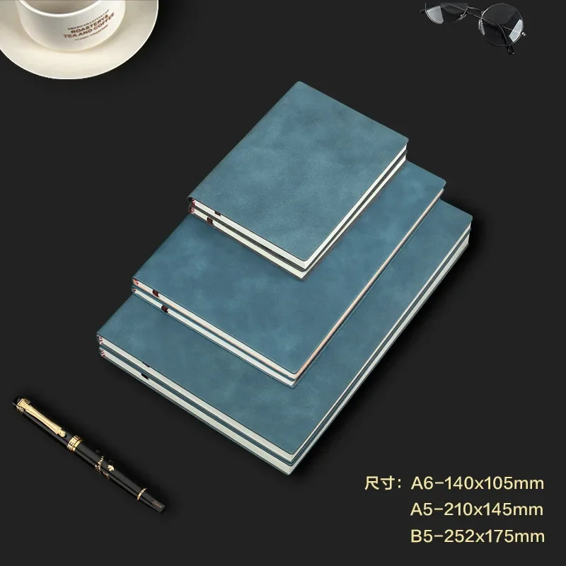 A5 Notebook Cover Sheepin Notepad Portable Notebook Leather Office Notebooks Planner Diary Stationery 160pages School Supplies