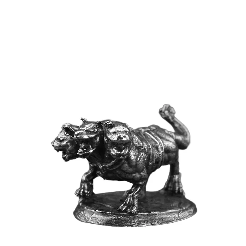 White Brass Demon Warrior Miniatures | Metal Figurines Tabletop War Game Chess Pieces Collection Gift