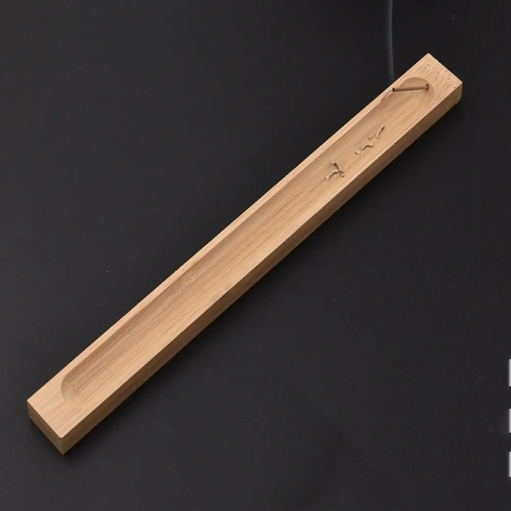 Bamboo Bamboo Board Incense Holder Natural Anti-Ash Flying Incense Stick Holder Japanese Style Eco-friendly Incense Ash Catcher