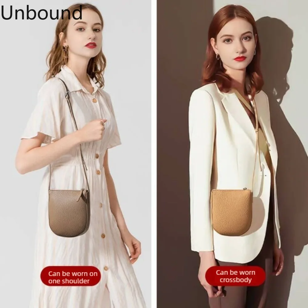 

TOGO Cowhide Square Bag Women Korean Style Luxury Phone Purse Shoulder Crossbody Mini Handbag Elegant Commuter Chic Versatile