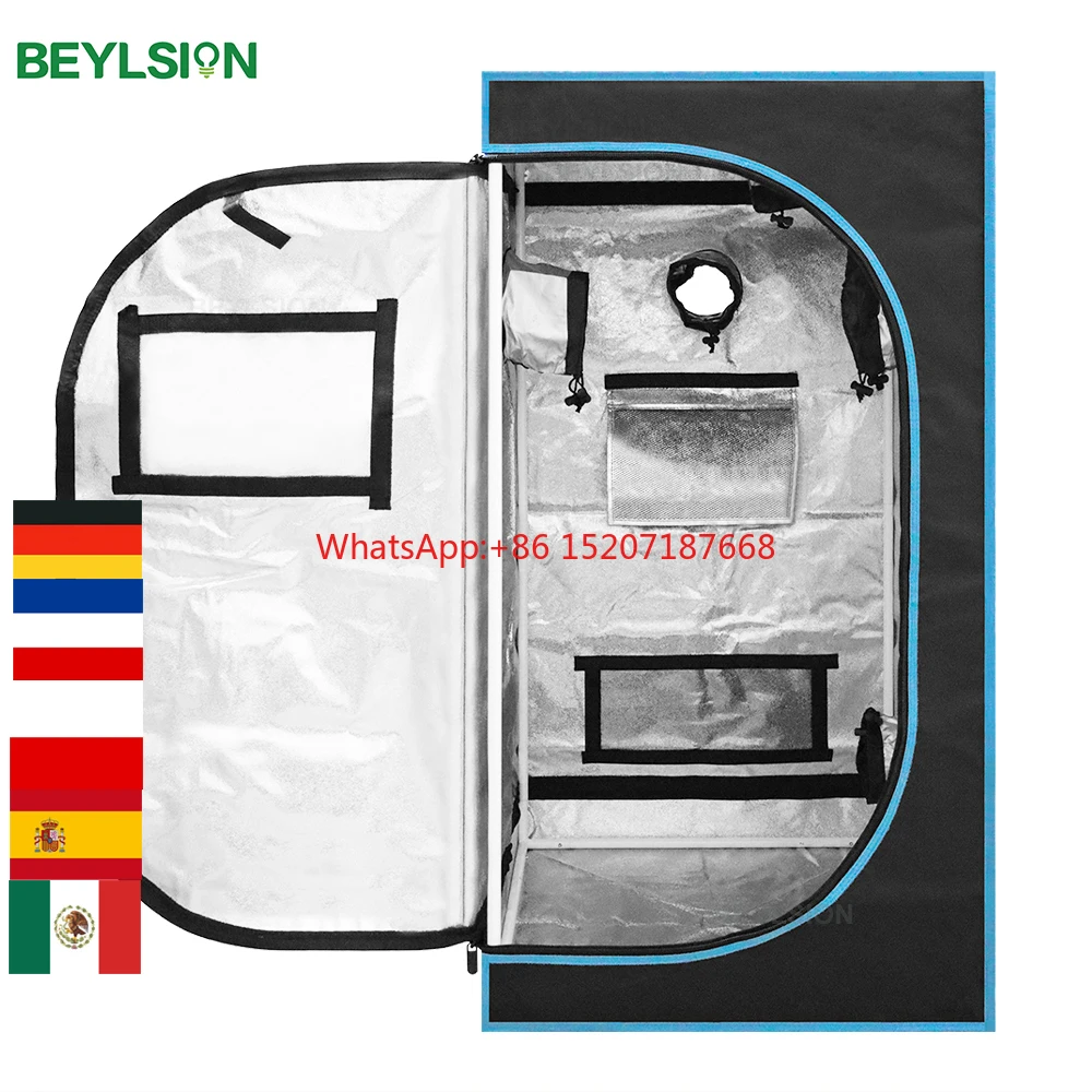 BEYLSION 60X60X120CM новая палатка для выращивания 600D, коробка для выращивания с окошком для часов, 1 пара, веревка, подарок, ментальный столб BEYLSION 60X60X120CM новая палатка для выращивания 600D, коробка для выращивания с окошком для часов, 1 пара, веревка, подарок, ментальный столб