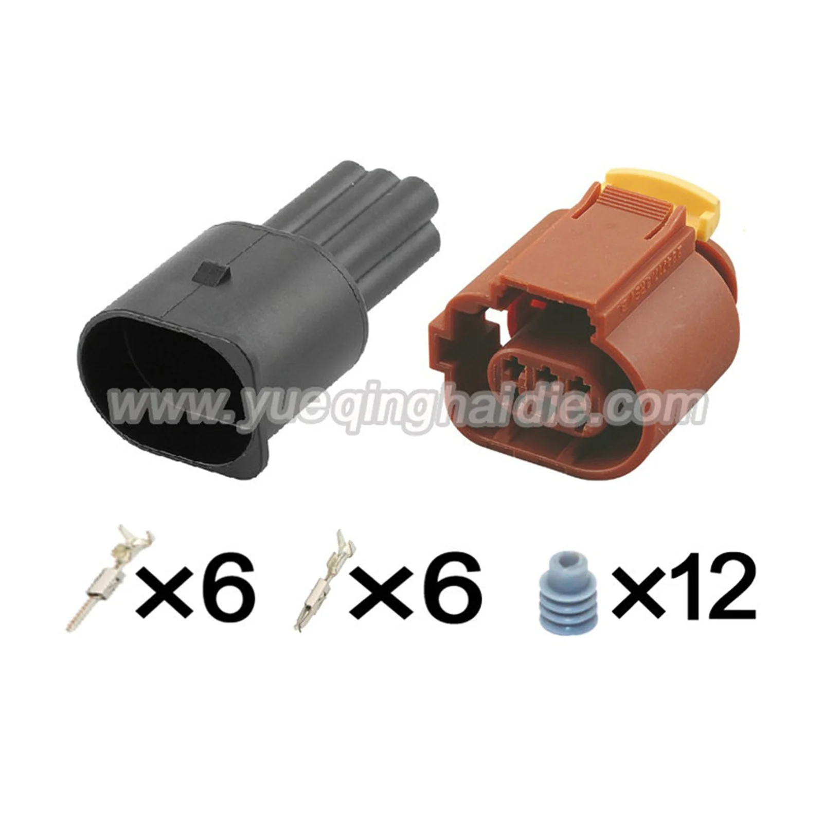 

6 Pin Waterproof Connector 1.5 mm Male Female Connectors Wiring Harness For Toyota 284716-3/284717-3