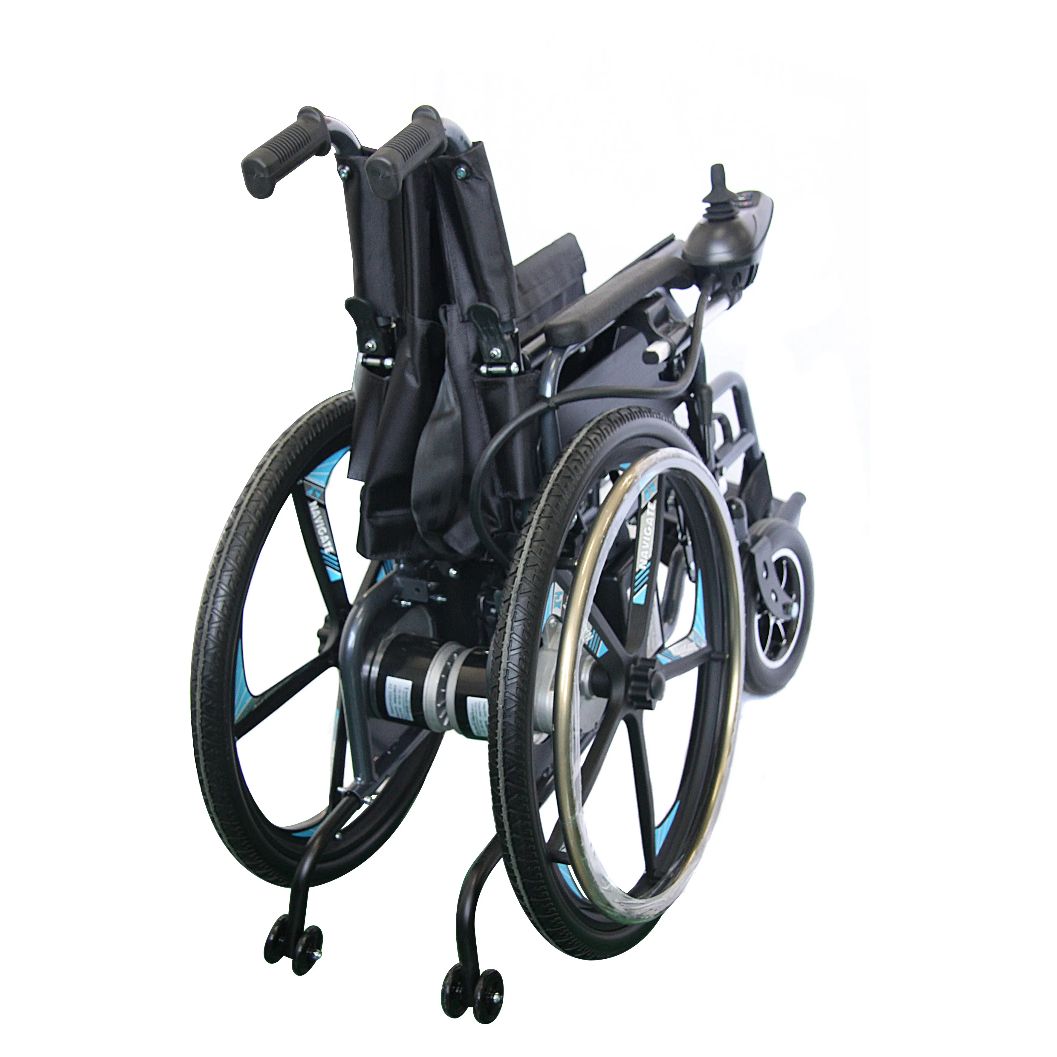 

10"Inch Aluminum Alloy Solid Wheel Manual Electric Switch Travel Wheelchair Scooter Reclining Handicapped Fixation Usage