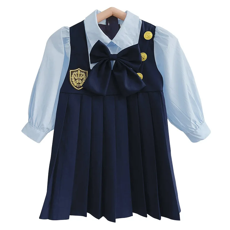 Spring and Autumn Girls' College Style Dress NewjkUniform Baby Girl TC026