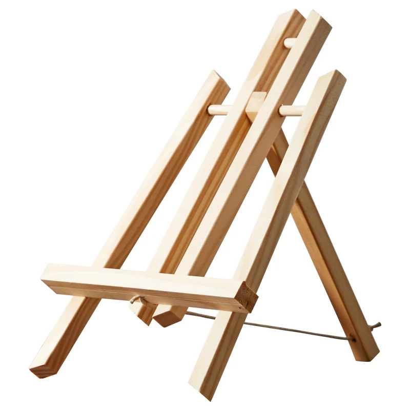 Adjustable wooden H-shaped  artist 16cm 24 30 40 50 cm art painting display  artist easel