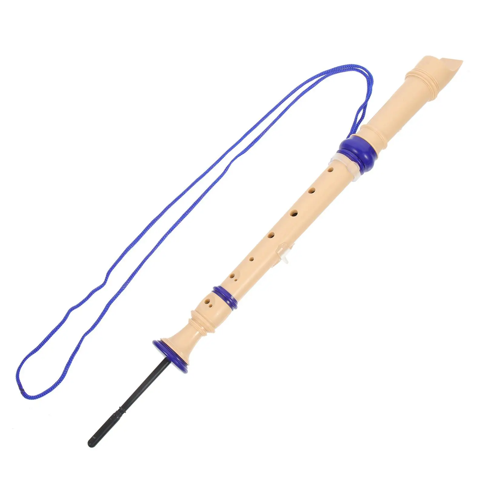German Soprano Recorder ABS Plastic Clarinet Instrument Kids Beginner Practice Musical Wind 8 Hole Support Storage Bag