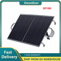 DaranEner SP100 100W Foldable Solar Panel, Adjustable Stand, IP54 Waterproof ,22.0% Efficiency
