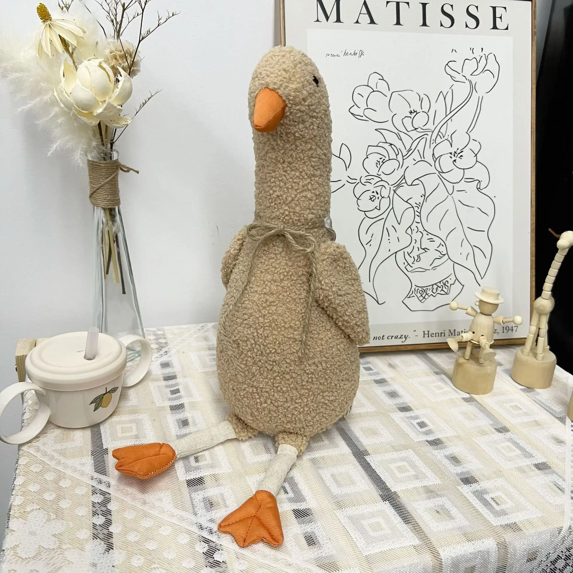 ตุ๊กตาไก่สไตล์นอร์ดิก ของเล่นตุ๊กตาไก่ตัวเล็ก น่ารัก ปลอบใจ นอนกอดได้ ของเล่นเสริมสร้างความสัมพันธ์ ของขวัญปีนักษัตรไก่ สำหรับเด็ก