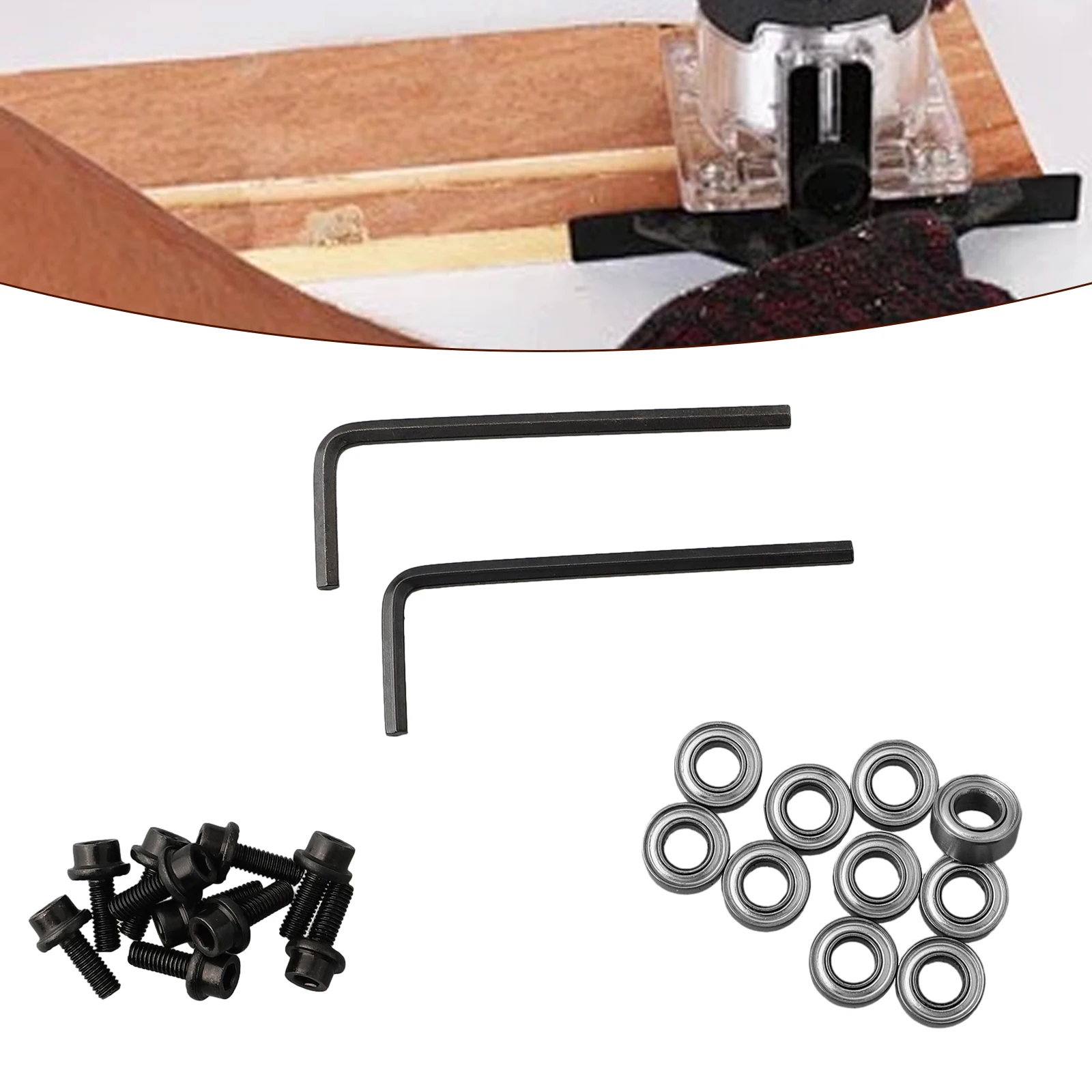 

Set of 10 Precision For Router Bit Bearings Perfect for Repairing Most Damaged or Lost Bearings on For Routers