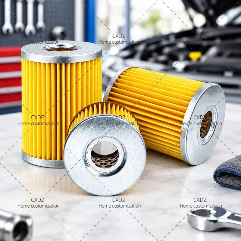 4pcs Paper Oil Filter Element 0506C 0506E Grid Diesel Filter Large and Small Holes