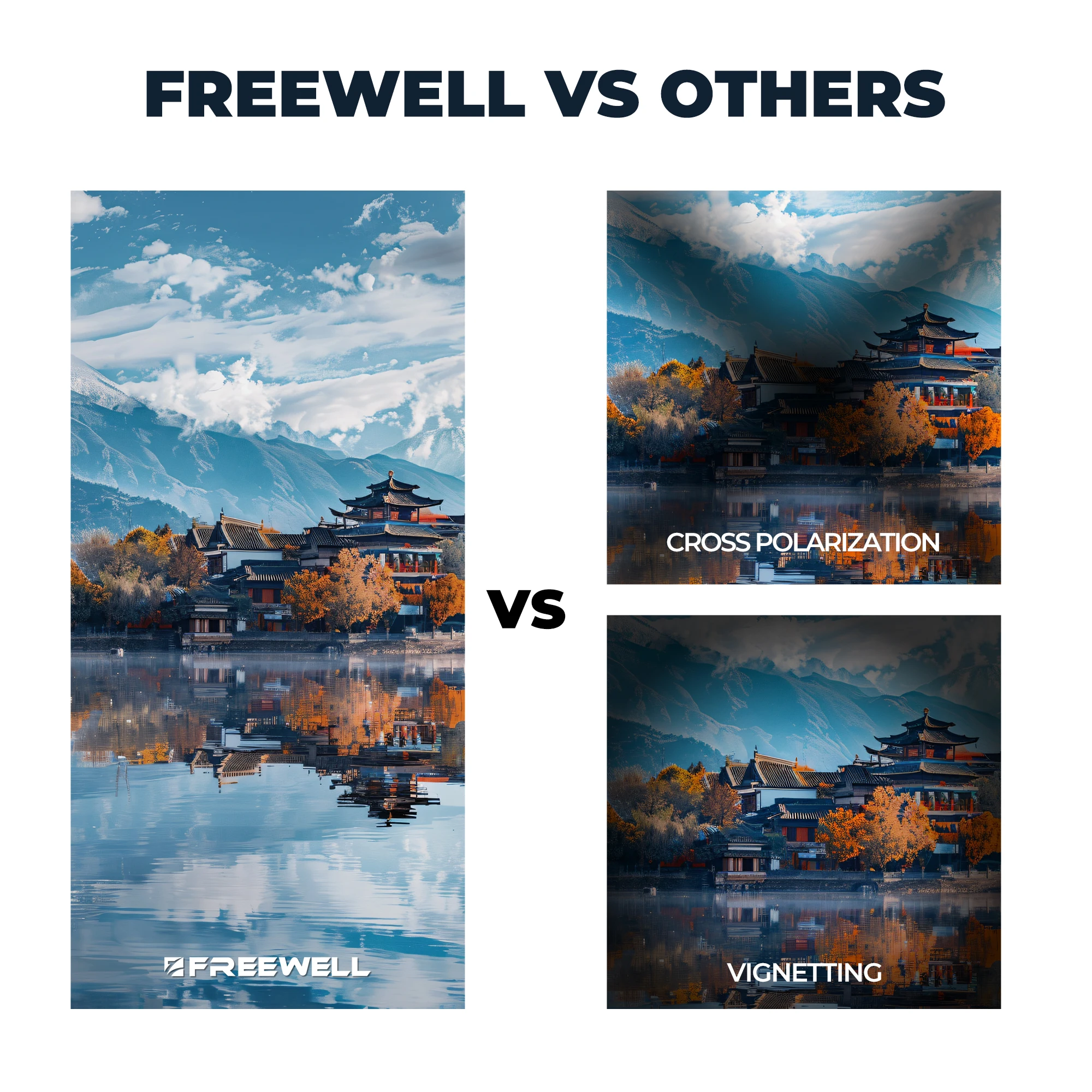 Freewell V2 Magnetic Hybrid VND/CPL 3-7 Stops Filters Kit, With Snow Mist 1/4 & Glow Mist 1/4 Filter Camera Shoot Accessories