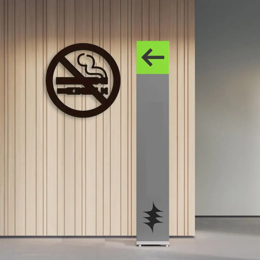 Smoke Ban Sign Business No Smoke Sign No Smoking Acrylic Sign for Business Office Restaurant Self-adhesive Smoke Ban for Public