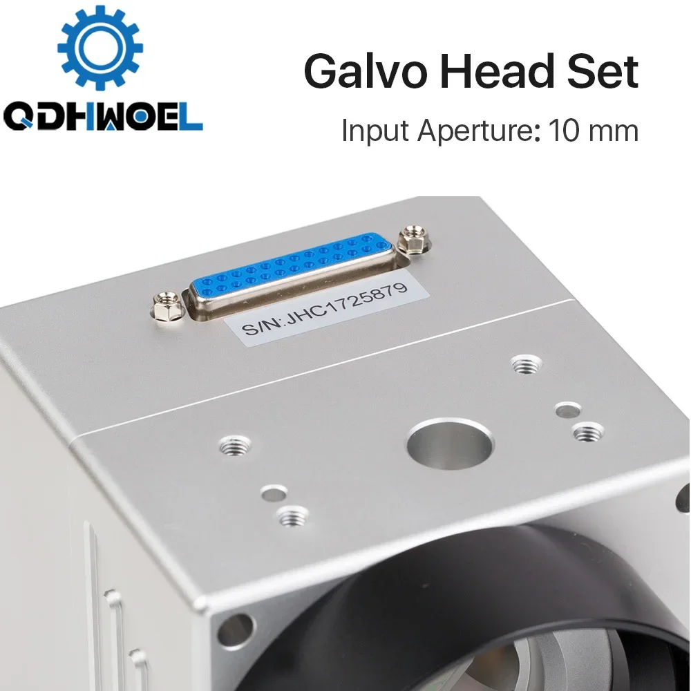 QDHWOEL 1064nm الألياف الليزر المسح الضوئي Galvo رئيس المدخلات فتحة 10mm الجلفانومتر الماسح الضوئي مع مجموعة إمدادات الطاقة #6
