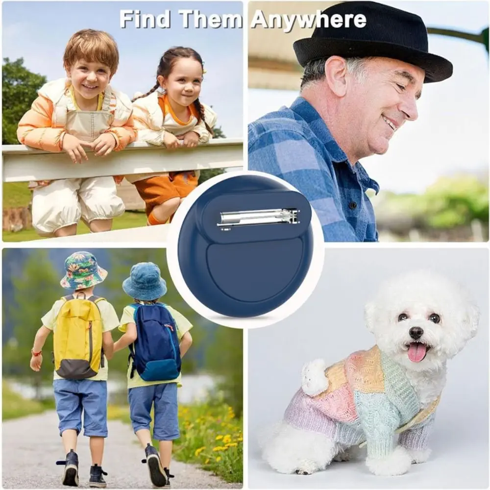Durable Silicone Tracker Case Anti-scratch Sleeve Keychain Hidden Brooch Pin Waterproof Tracker Accessories for AirTag