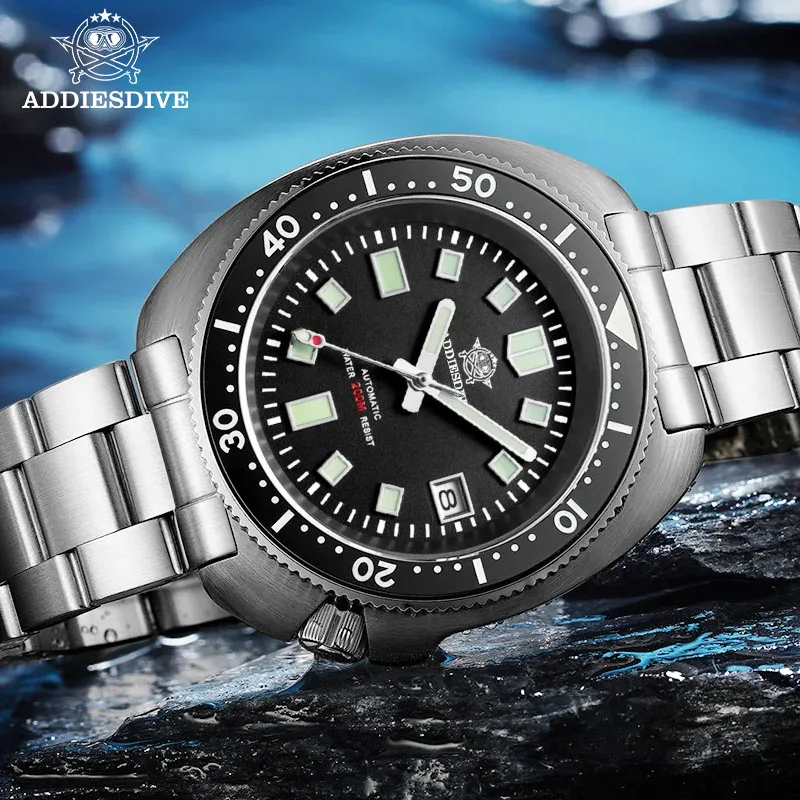 ADDIVESDIVE Fashion Mens Watch Sapphire Glass NH35 Automatic Mechanical Watches 20bar Diver Waterproof Super Luminous Wristwatch