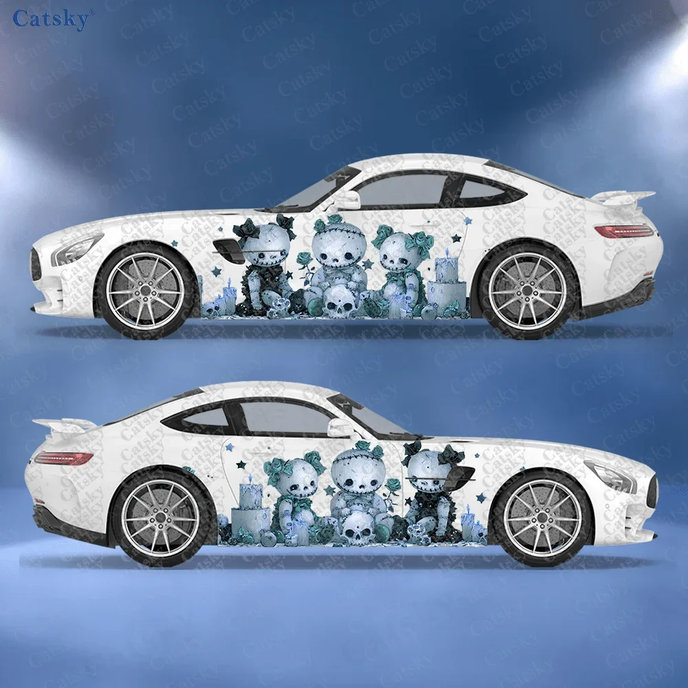 2pcs Horror Stitch Doll Sticker, Suitable for Cars and Trucks, Durable, Fade-resistant, Easy to Install and Remove - Elevate Veh