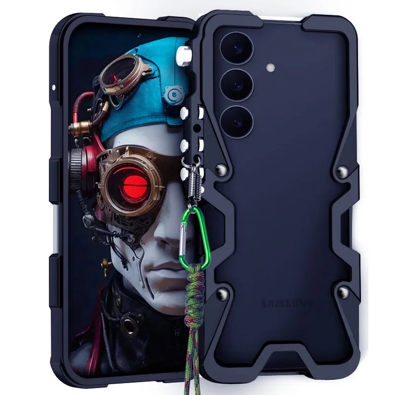 

For Samsung Galaxy S25 FE Armor Screw Metal Frame Shockproof Cover For Samsung S25 FE Aluminium Bumper Cases Heavy Duty Fundas