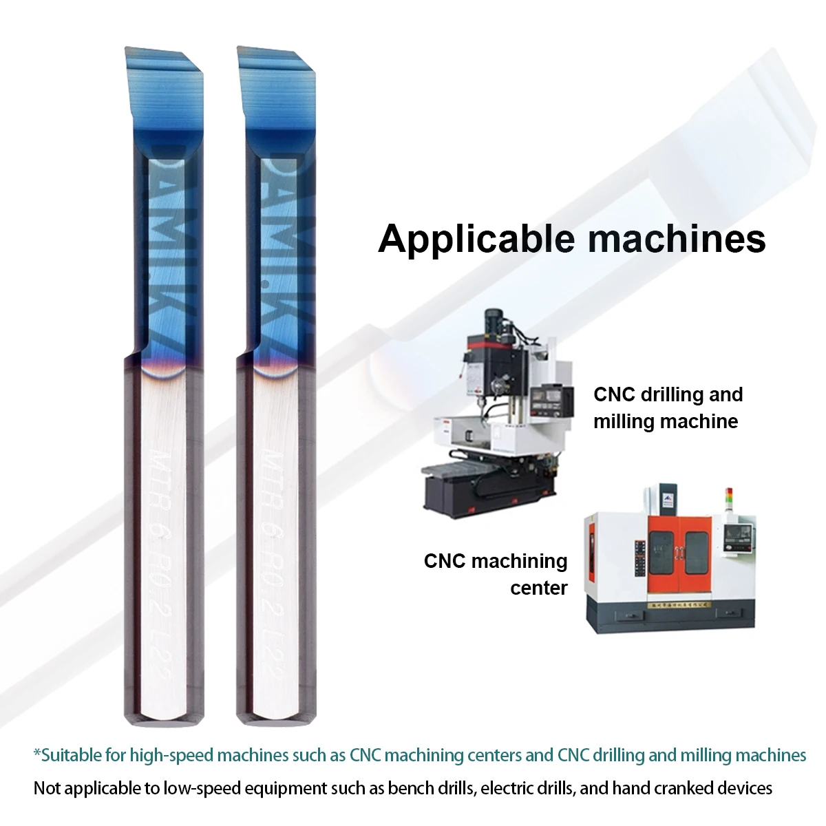 HRC65 Degree MTR Series Boring Tool MTR2/2.5/3/4/5/6/7/8 R0.1 L10 L22 Tungsten Steel Nano Blue Coated Small Aperture Boring Tool