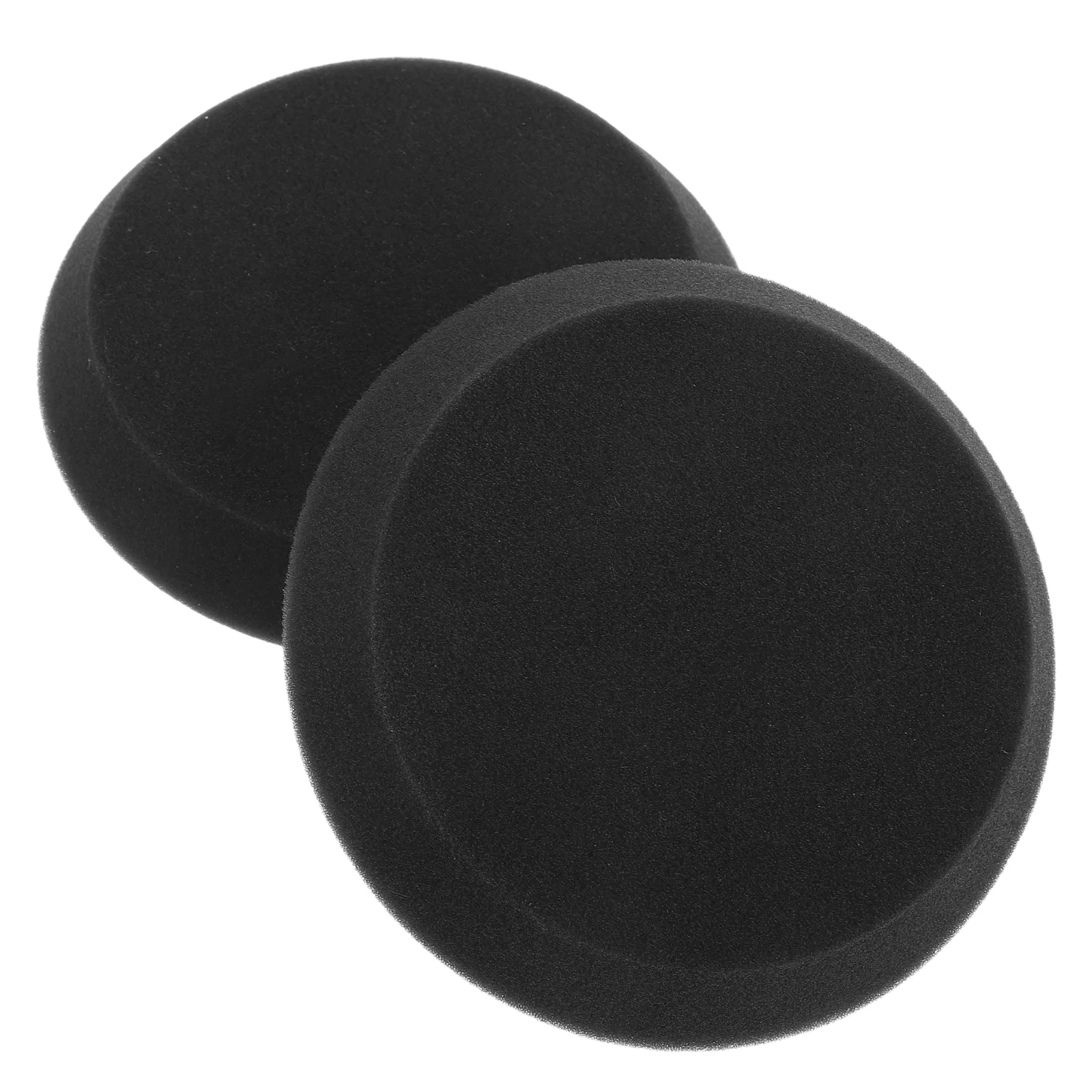 

2 Pcs Round Car Polishing Pads Reusable Handheld Black Sponge Chalk Paint Brush For Smooth Furniture Paint Top Application