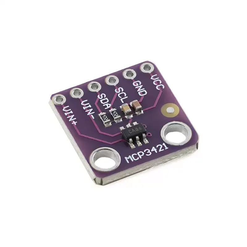 2pcs MCP3421 Module 18-bit Analog-to-Digital Conversion ADC Module I2C Interface MCP3421A0T
