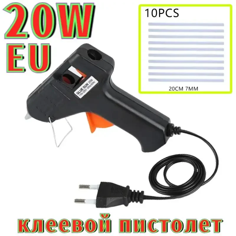 20W Hot Melt Glue Gun For Glue Sticks Household DIY Industrial Guns Heat Temperature Thermo Electric Repair Tool דבק חם