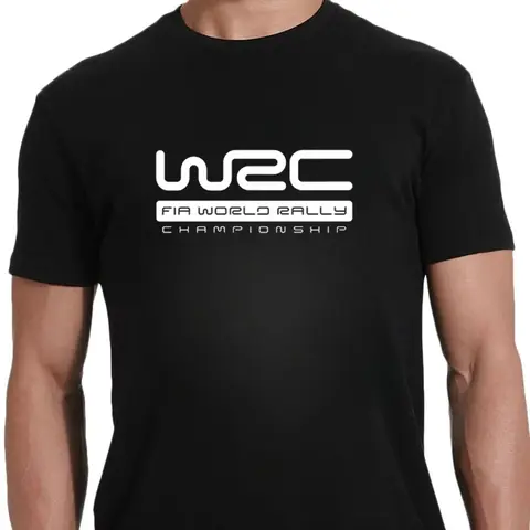월드 랠리 챔피언십 WRC T 셔츠 패션 남성 여름 짧은 소매 코튼 망 Tshirt