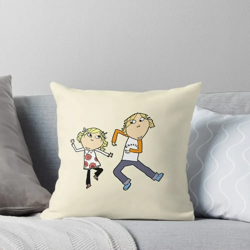 

Charlie and Lola Throw Pillow Sitting Cushion Decorative Cushion pillowcases for sofa cushions pillow