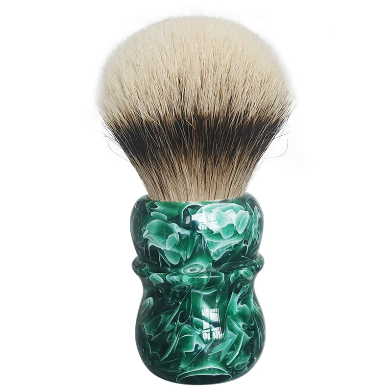 Dscosmetic 30MM Jade Silvertip Natural Hair Shaving Brush
