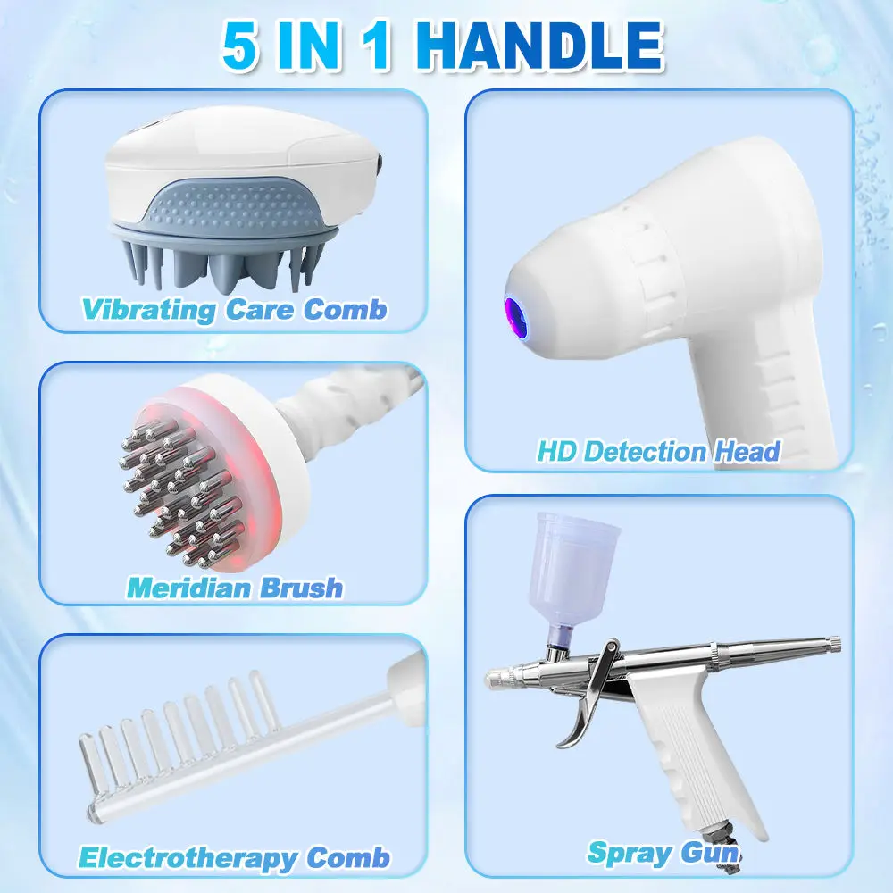 เครื่องวิเคราะห์เส้นผมและหนังศีรษะ Epilpro 5 in 1 พร้อมหน้าจอ 15.6 นิ้ว สำหรับการดูแลเส้นผมและหนังศีรษะ