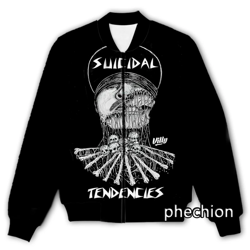 phechion New Fashion Men/Women Suicidal Tendencies 3D Print Casual Jacket Novelty Streetwear Men Loose Sporting Jacket K33