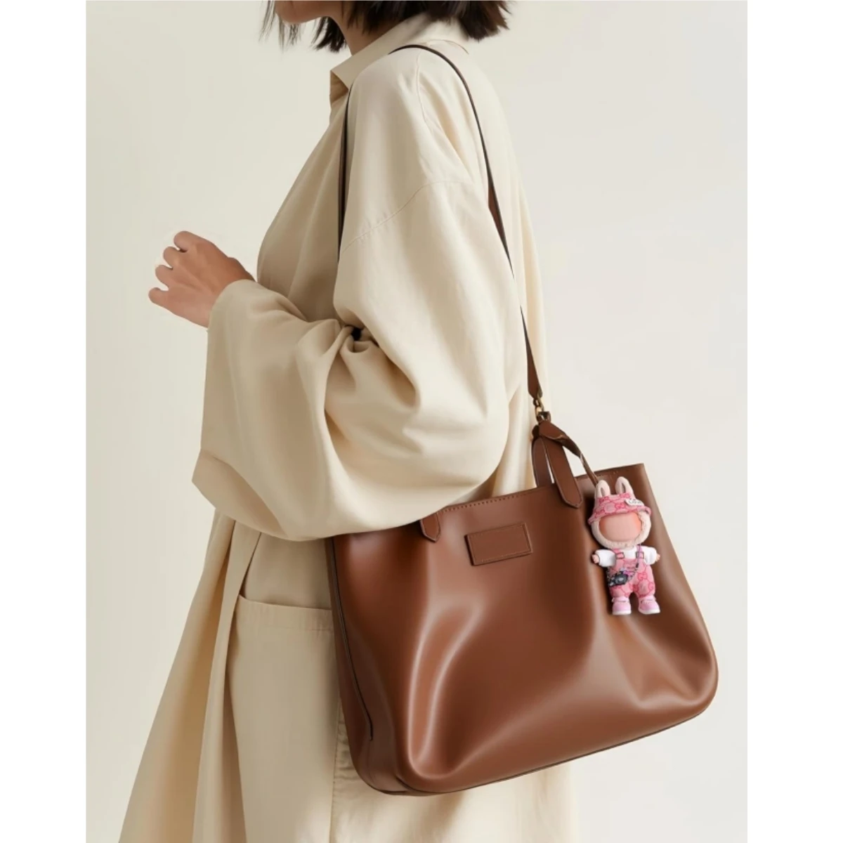 17cm Mini Doll'S Clothes Outfit Accessories For Labubu V1 V2 V3 Striped Overalls Hats Glasses Shoes Cool Handsome Clothing Gift