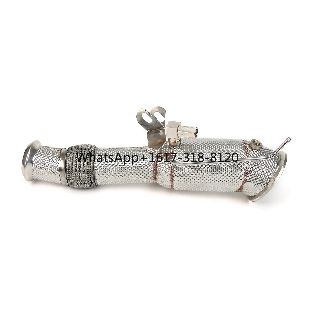 Car modification B a o *  Ma B58 with OPF insulation 200cell exhaust pipe head section 304 stainless steel 4.5 inches
