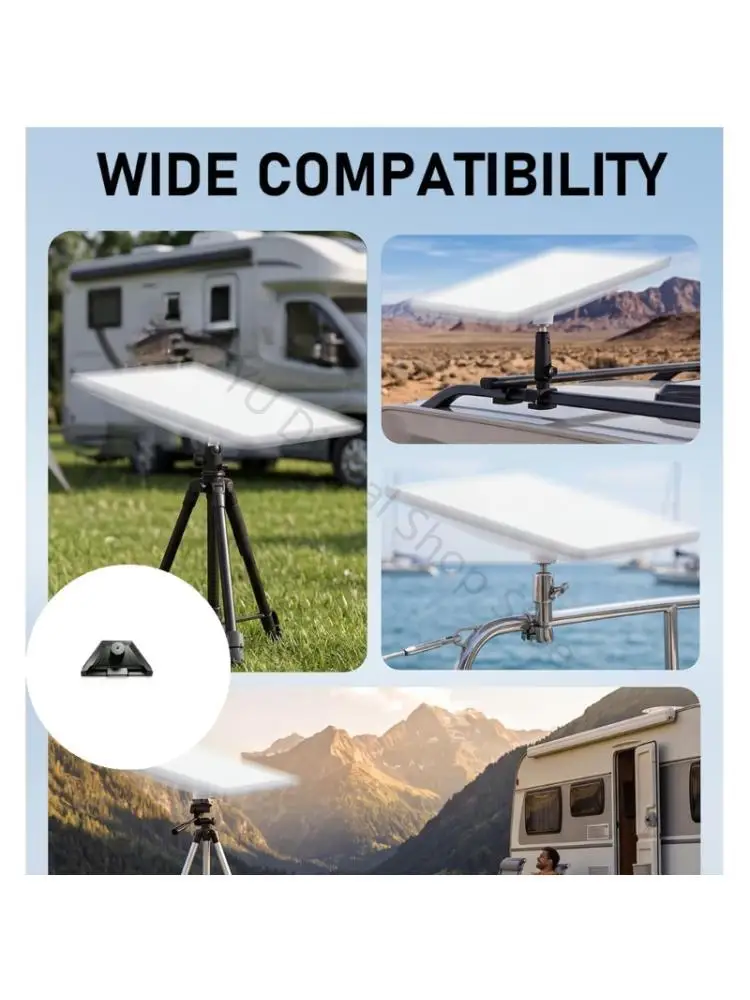 96BA Mobile Placement Base for Mini Dish with 1/4 in and 3/8 in Stand Use