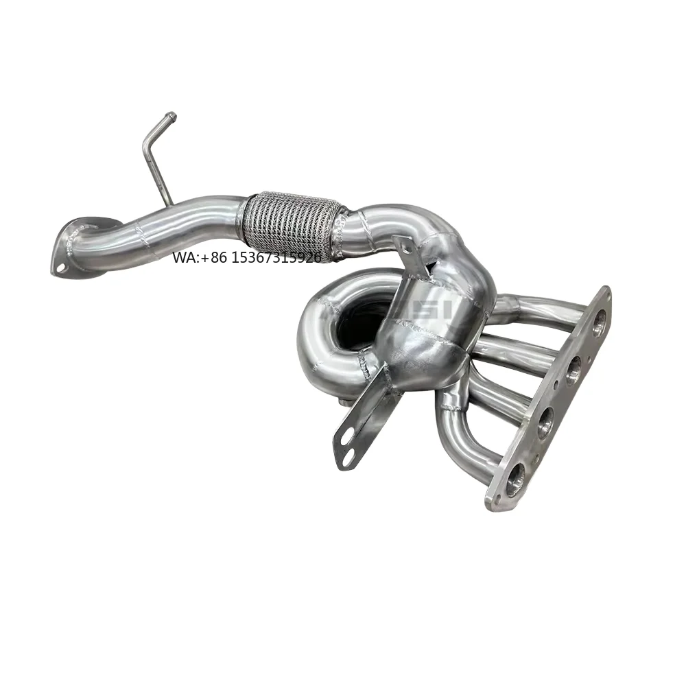

High Performance 304 Stainless Steel Muffler Front Exhaust System for 2014-2019 Car Exhaust Manifold Unit