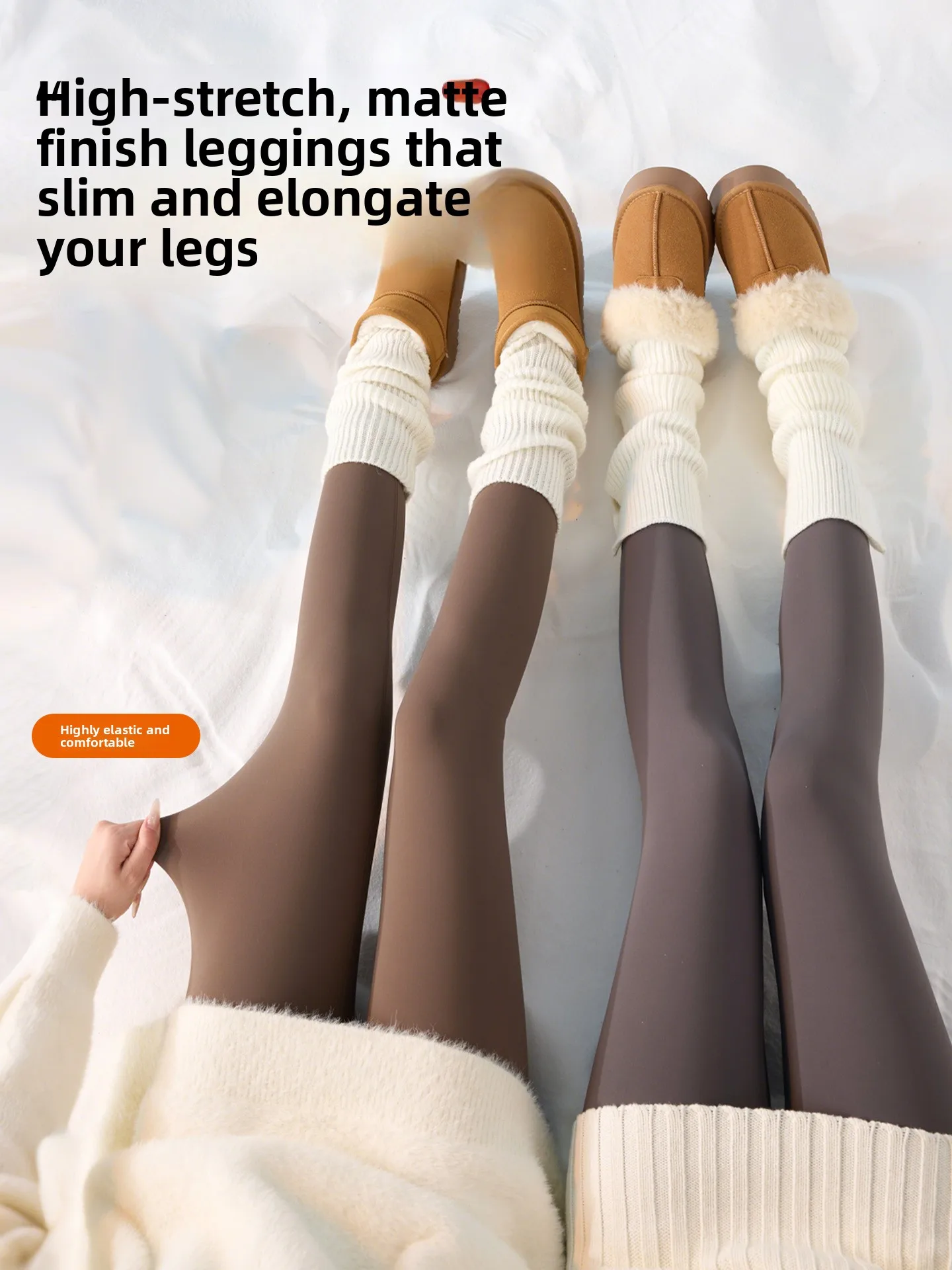 하이웨이스트 아크 스킨 요가 팬츠 여성용 아우터웨어 안감 있는 베이스 레이어 팬츠 롱 길이 플러스 사이즈 가을 겨울용