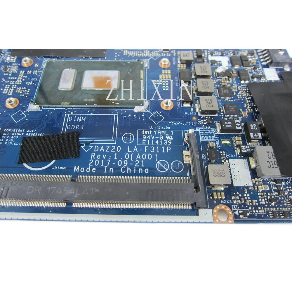 

Yourui для DELL 7290 7390, материнская плата для ноутбука I5-8350U I7-8650U, процессор CN-0HFXXW CN-0T46Y8 DAZ20 LA-F311P, полный тест