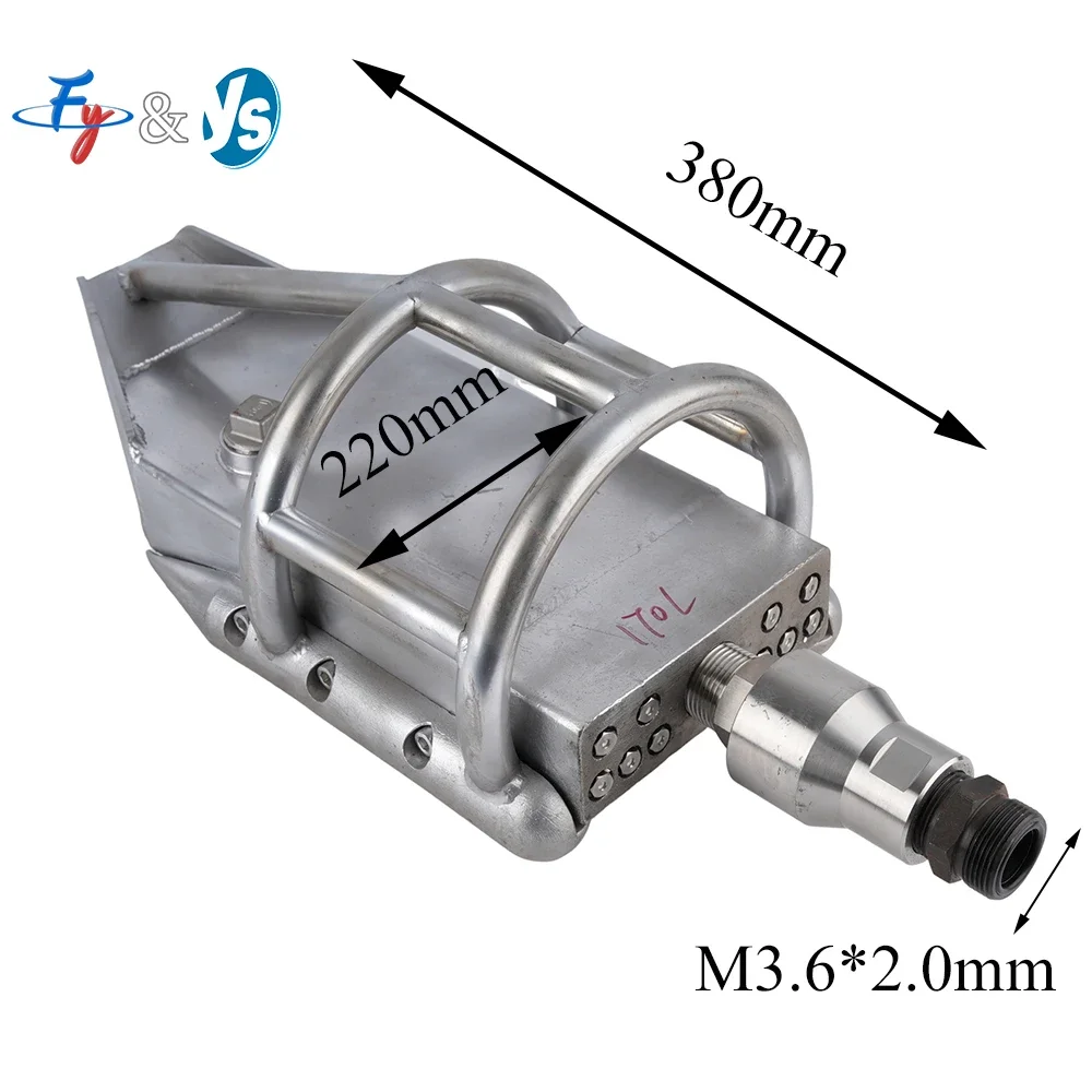 High Pressure Water Sewer Jetter Boat Nozzle,Stainless Steel, For Pipe Cleaning, Sewer Dredging, Sewage Pipe Cleaning