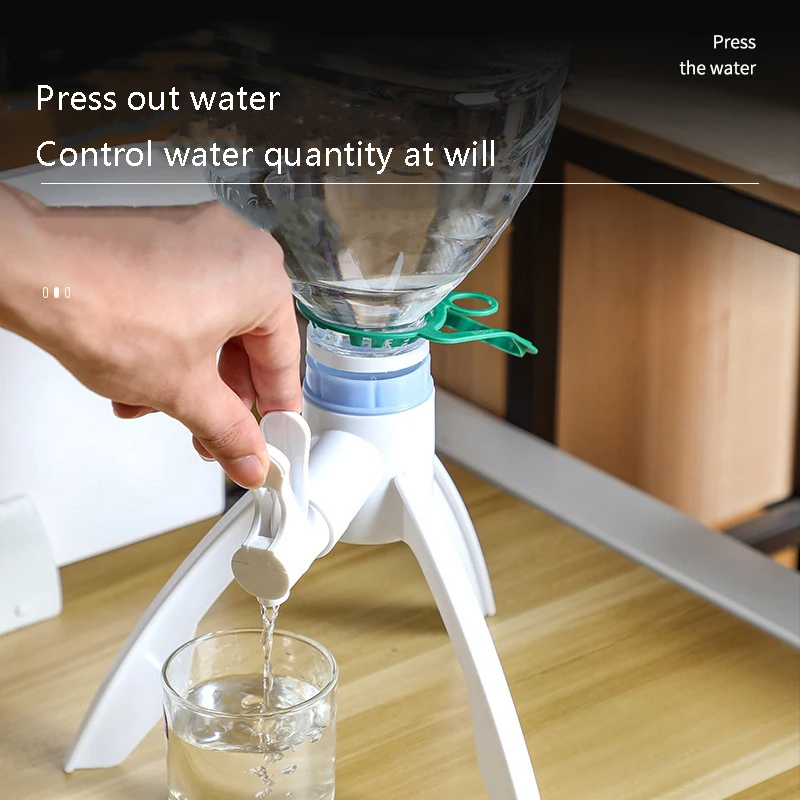 Support de bouteille d'eau inversé avec bec verseur, carafe à eau, distributeur de clics, 1 ensemble