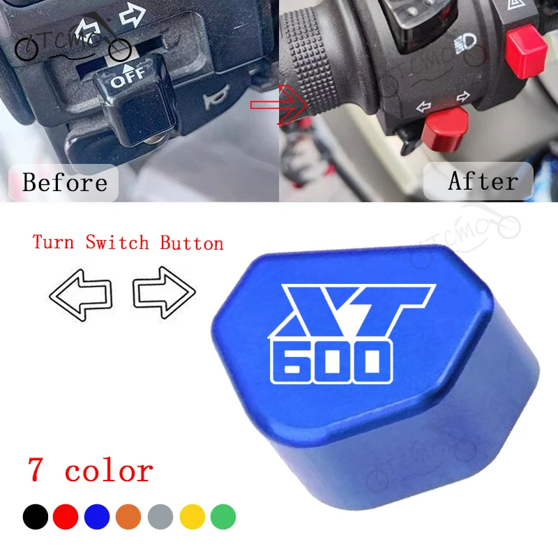 For Yamaha XT600 XT 600 XT600Z XT600E Accessories Mototcycle Switch Button Turn Signal Switch Key Cap Decoration Cover