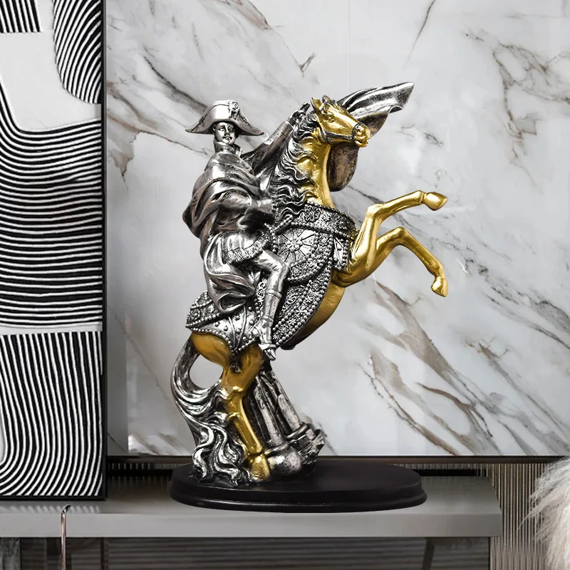 

1pc Knight Order Creative Character Statue Desktop Decoration Heavy Armored Knight Character Resin Sculpture Aesthetics