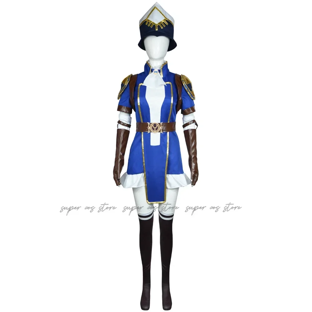 Caitlyn Kiramman Cosplay Arcane:Game Caitlyn The Sheriff Of Piltover Cosplay Costume Outfits Halloween Carnival Suit customized