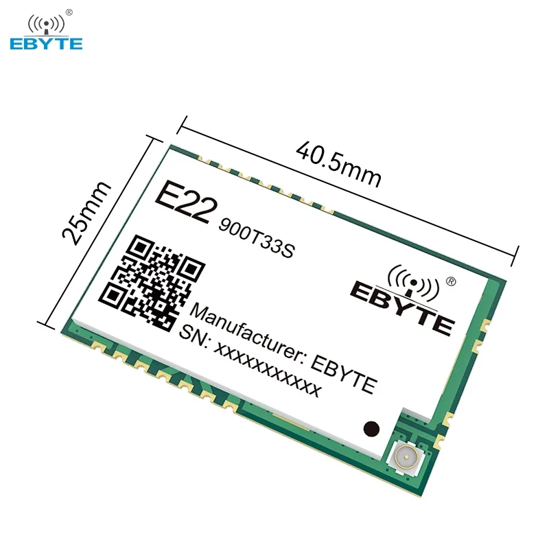 868/915MHz 2W LoRa Wireless Module EBYTE E22-900T33S IPEX Relay Networking 16KM Long Distance LBT RSSI SMD Module