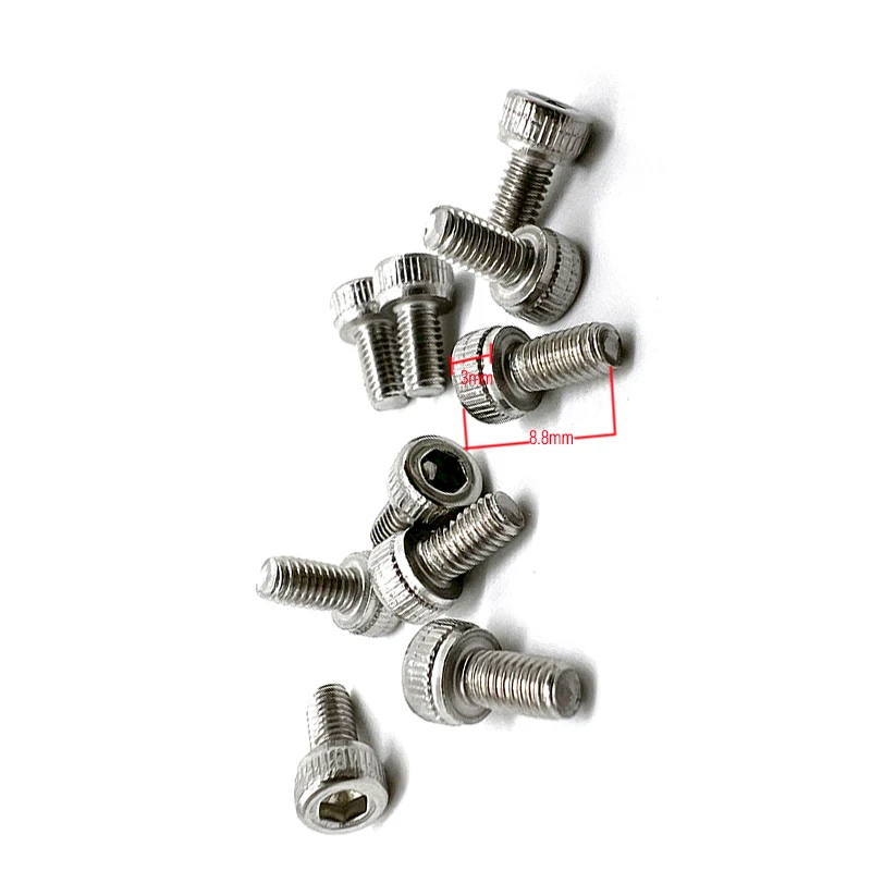 10pcs/lot Garmin Mount Screws Bike Holder Plate steel Bolts for Wahoo/Cateye/Bryton/Ginat/IGPS Mounts Bicycle mount Screw