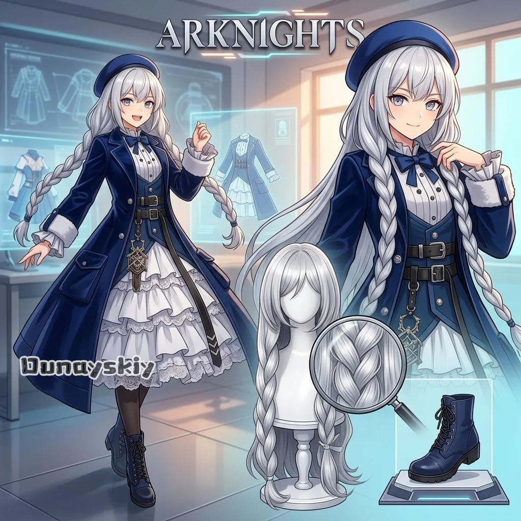 

Dunayskiy*/Arknights Manix Casual Outfit Cosplay Dress Anime Daily Wear Complete Pramanix The Prerita Uniform Suit Costumes