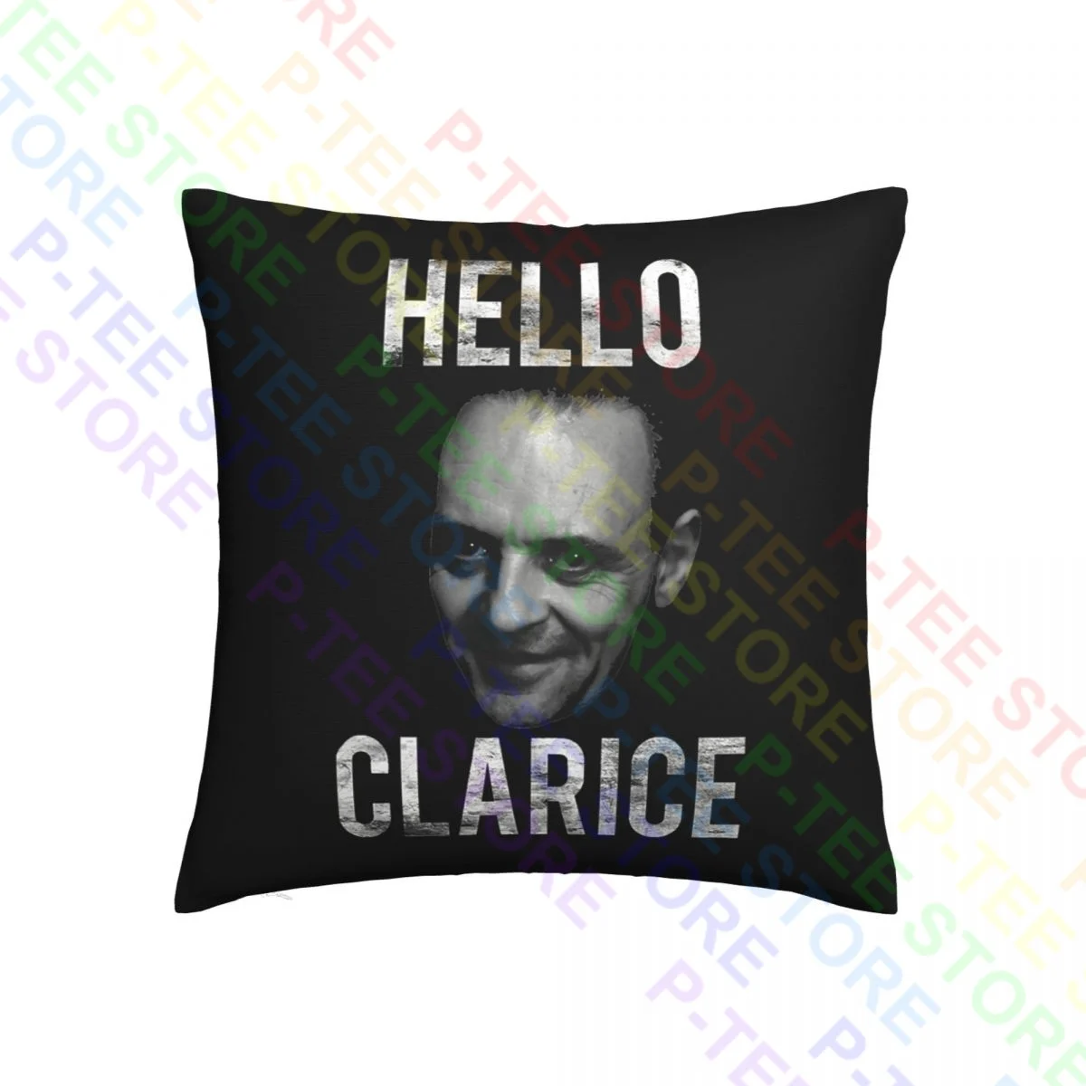 Thick Silence Of The Lambs Hello Clarice Hannibal Lecter Anthony Hopkins Throw Pillow Cover Pillowcase Natural