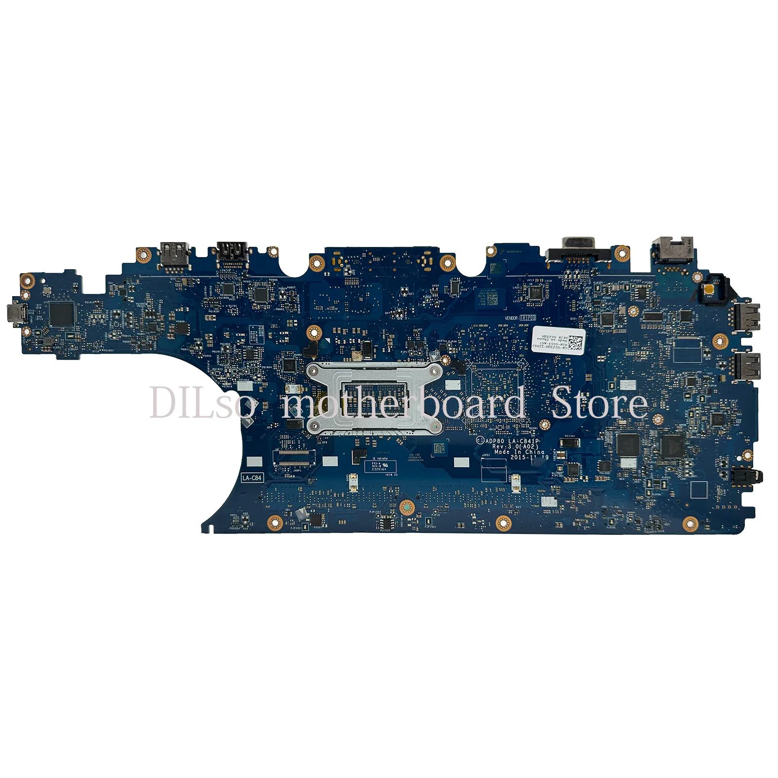 Imagem -04 - Kefu-placa-mãe Portátil para Dell Cpu I76700hq E31505m La-c841p Cn0xj3xm Cn-0k07x6 Mainboard para Dell Precision 15 3510 286-0086020